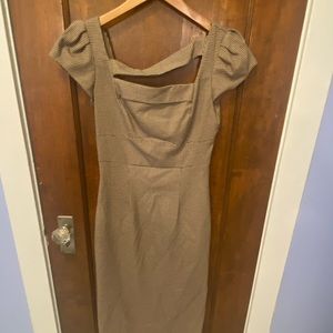 Stop Staring Brown Houndstooth Dress Size Small
